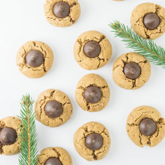 Healthy Peanut Butter Blossoms