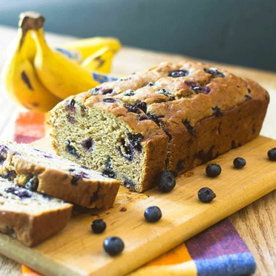 Vegan Blueberry Banana Bread