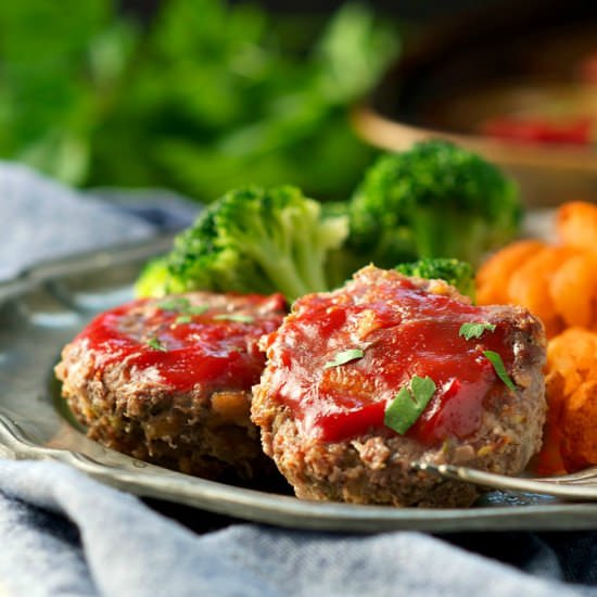 Lightened-Up Mini Meatloaf