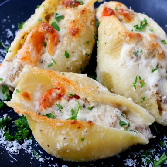 Philly Cheesesteak Stuffed Shells
