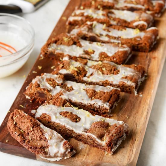 Iced Gingerbread Bars