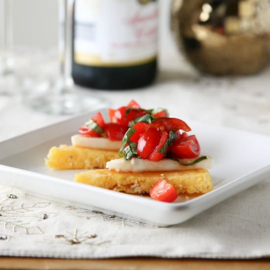 Polenta Caprese Appetizers
