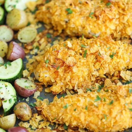 Baked Ranch Chicken Tenders&Veggies