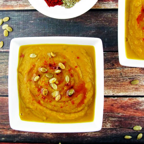 Smoky Acorn Squash Soup