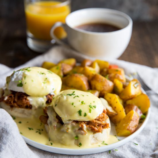 Pulled Pork Eggs Benedict