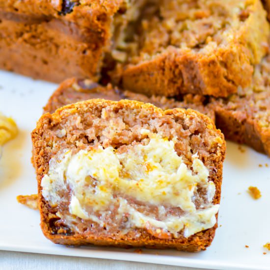 Persimmon Banana Nut Bread