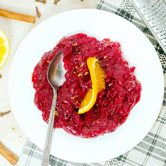 Maple Cranberry Sauce