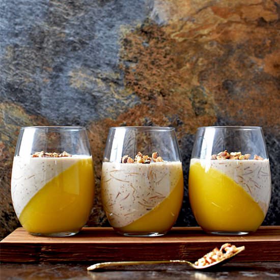 Kheer with Mango Mousse