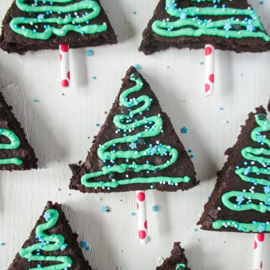 Christmas Tree Brownies