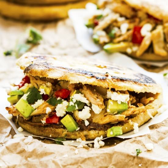 Chicken & Avocado Arepas