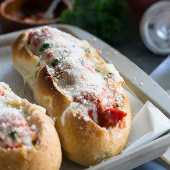 Three Cheese Italian Meatball Subs