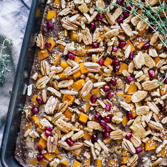 Maple Butternut Squash Quinoa Bake