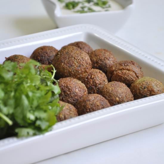 Fried and Baked Chickpea Balls