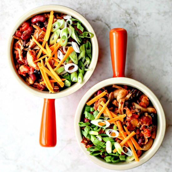 Smokey Slow Cooker Jackfruit Chili