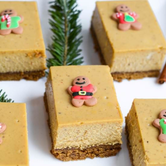 Gingerbread Cheesecake Bars