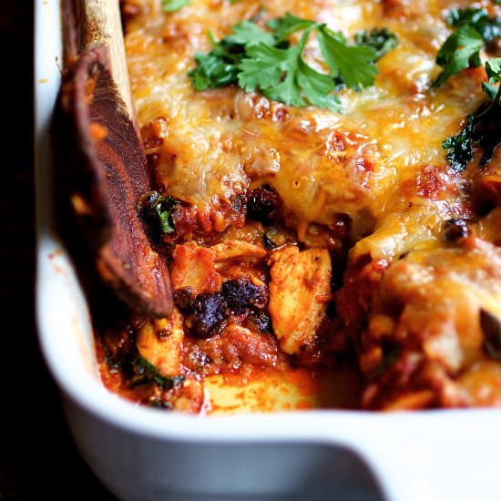 Mexican Chicken Tortilla Casserole