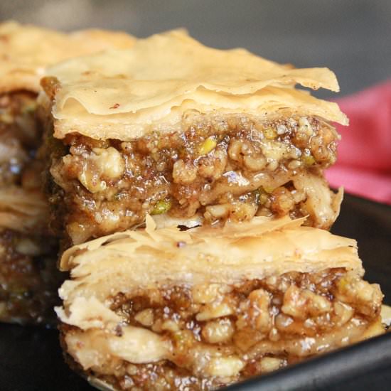 Spiced Hazelnut Baklava