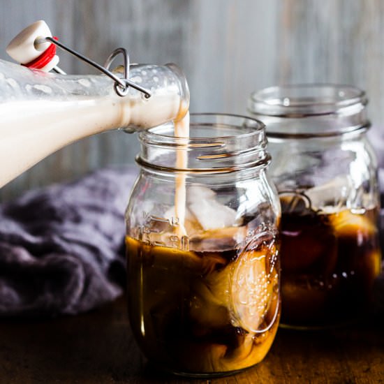 Vanilla Bean Horchata Iced Coffee