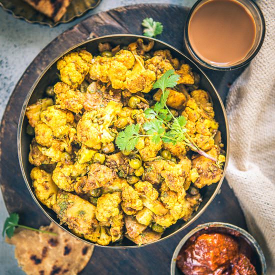 Potato Peas Cauliflower Curry