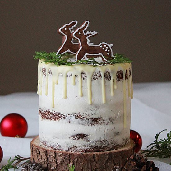 Chocolate snow cake