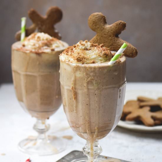 Spiced Gingerbread Cookie Milkshake