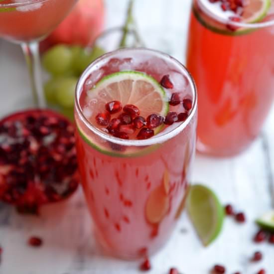 Ginger & Pomegranate Spritzer