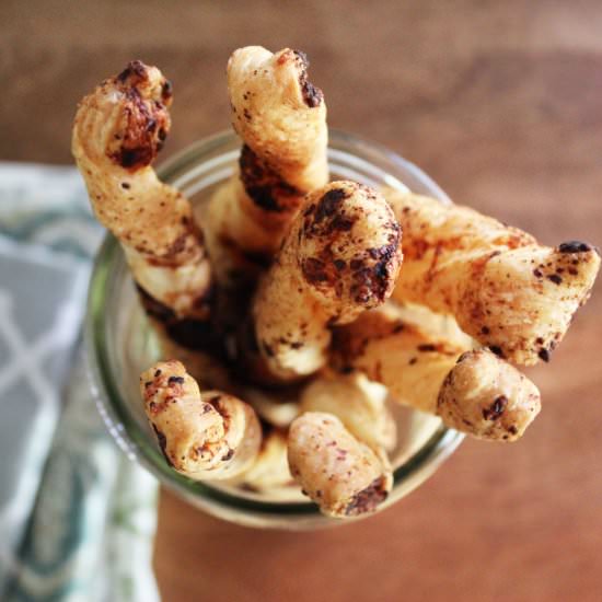 Puff Pastry Cheese Straws