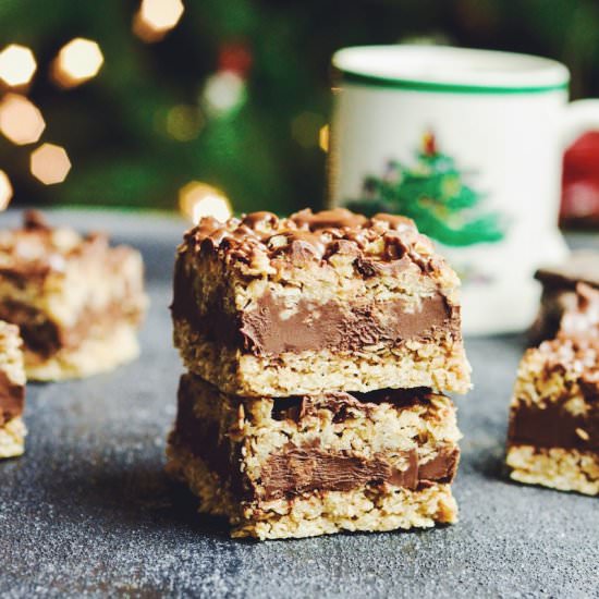 Chocolate Peanut Butter Oat bars