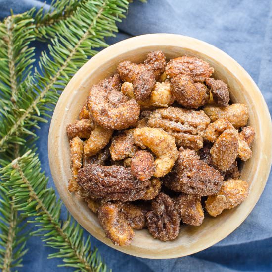 Mexican Hot Chocolate Spiced Nuts