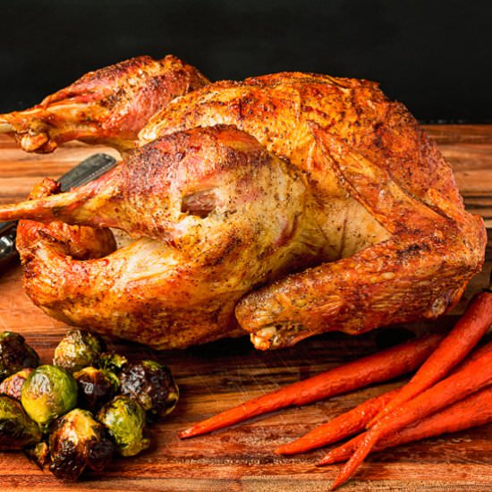 dry brined roast turkey