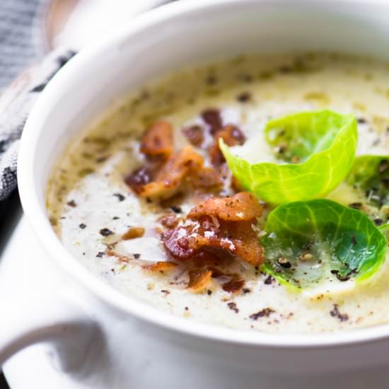 Brussels Sprout and Bacon Soup