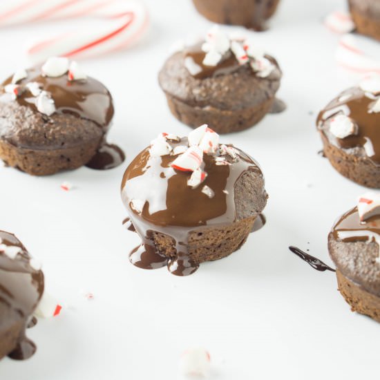 Healthy Peppermint Brownie Bites
