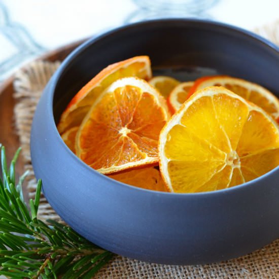Sliced Oranges Baked and Dried