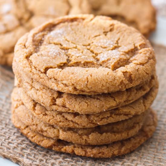 Chewy Molasses Sugar Cookies