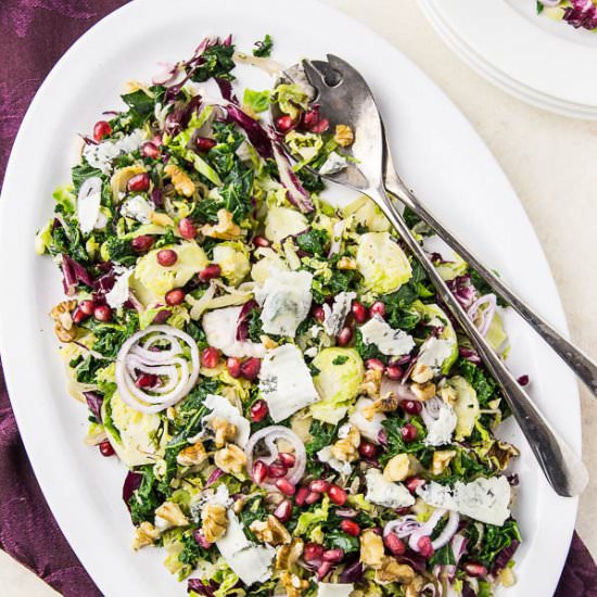 Warm Brussels Sprouts & Kale Salad