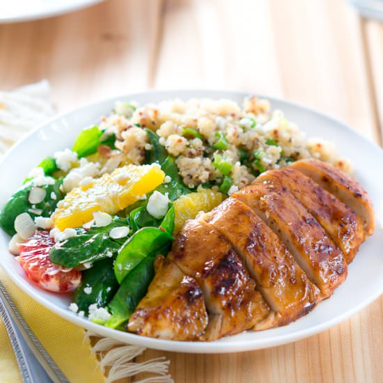 Balsamic Glazed Chicken w/ Quinoa