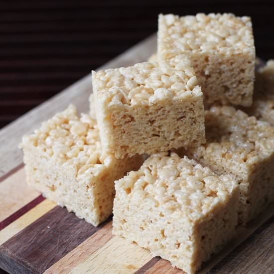 Brown Butter Rice Crispy Treats