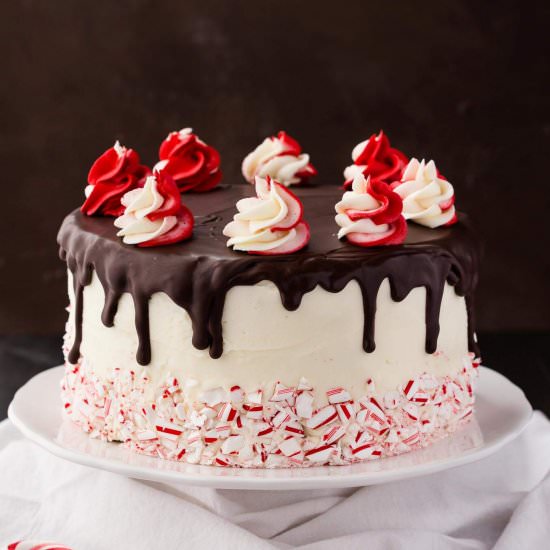 Peppermint Fudge Cake