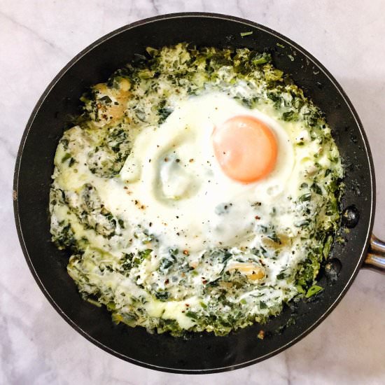 Spinach and Artichoke Eggs