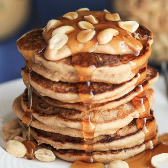 Healthy Peanut Butter Pancakes