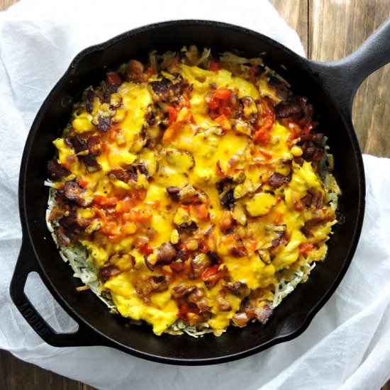 Breakfast Skilet Burrito Casserole