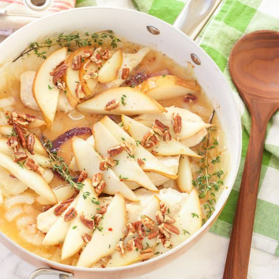 Pear Pecan Chicken Skillet