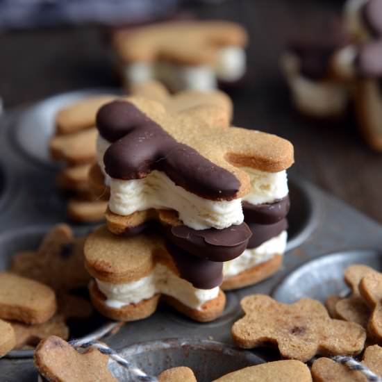 Gingerbread Ice Cream Sandwiches