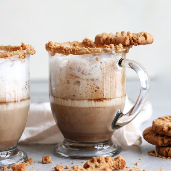 Salted Peanut Butter Cookie Lattes