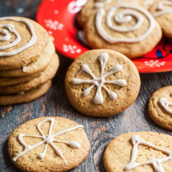 Spice Tea Cookies with Chai Icing