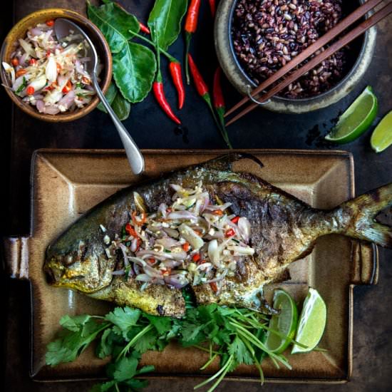 Pompano with Sambal Matah