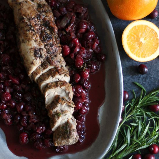Cranberry Orange Pork Tenderloin