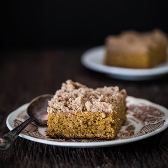 Gluten free pumpkin coffee cake