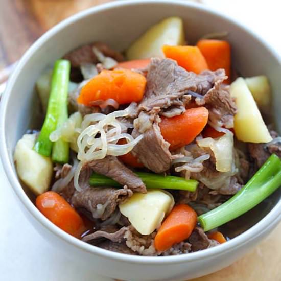 Japanese Meat Potato Stew Nikujaga