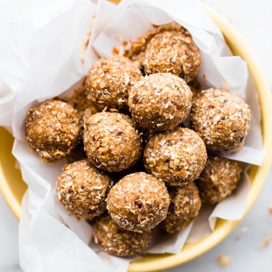 Toasted Coconut Bliss Balls